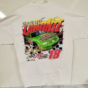 Vintage Bobby Labonte 1999 NASCAR Tee Joe Gibbs Racing Graphic XL Made In USA